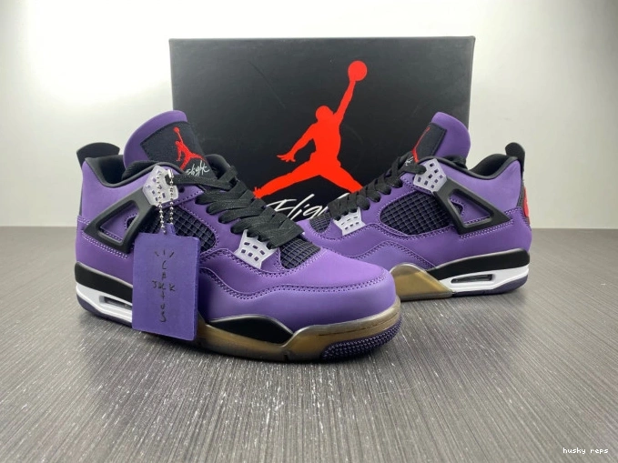 Rep Husky LN4 Scott 766296 and 4 Jordan Retro Purple Family) (Friends Travis 0801